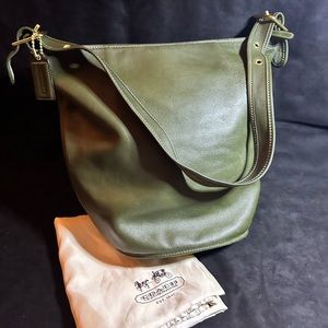 Coach Bucket Bag, Olive, Style #17998